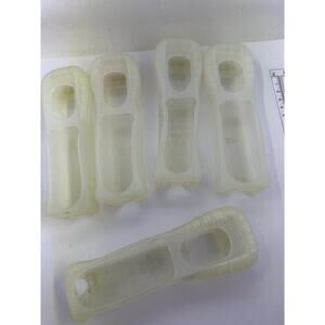 Lot of 5 OEM Nintendo Wii Remote Rubber Silicone Gel Cover Sleeves